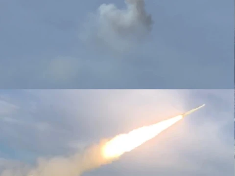 На фото ракета, которую сбила украинская ПВО
