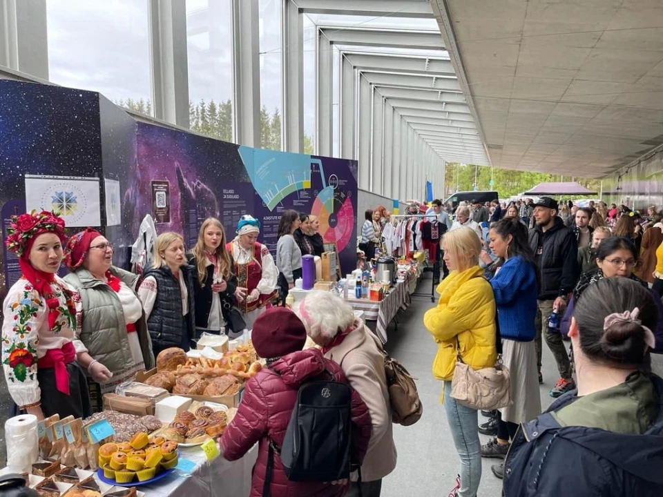 На фото ярмарок, який відбувся в межах Дня української культури в Естонії