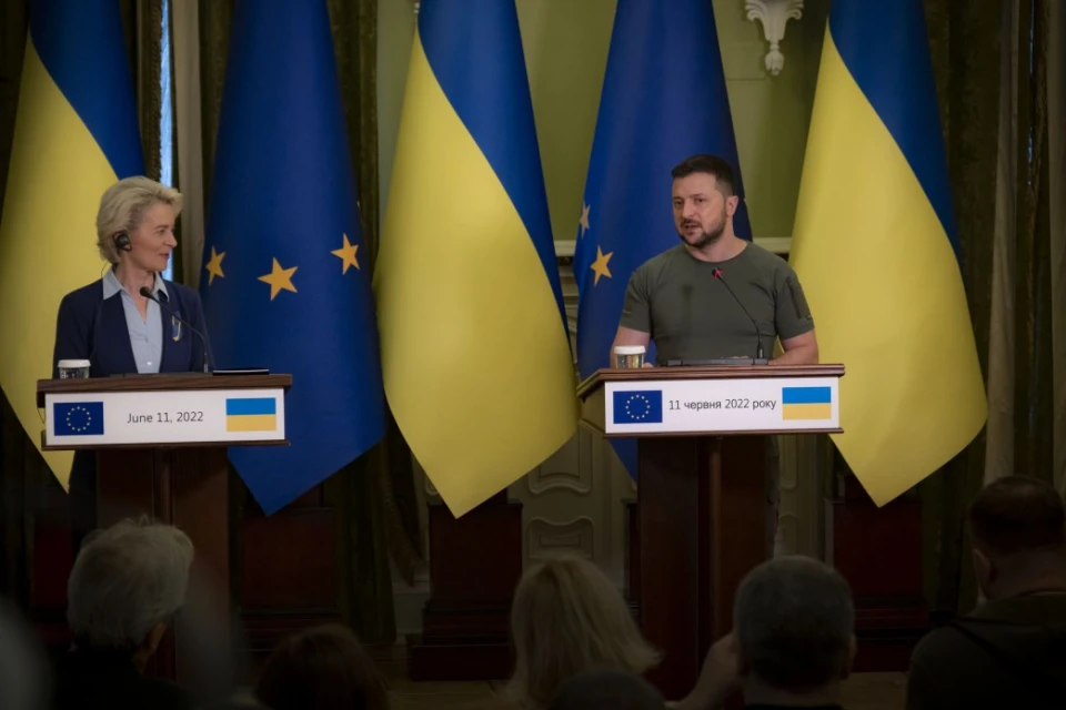 На фото Володимир Зеленський та Урсула фон дер Ляєн