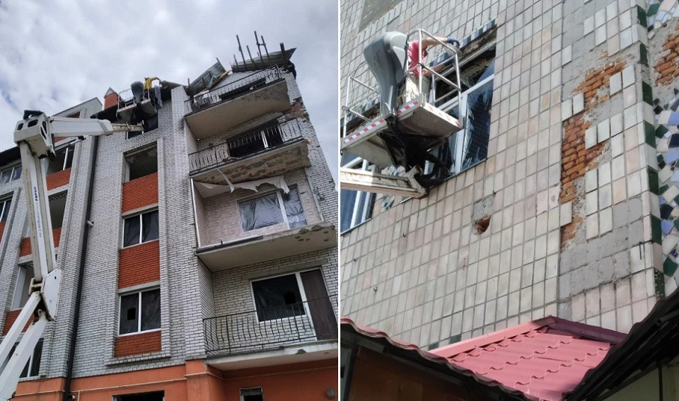 наслідки ракетних обстрілів по Чорткову