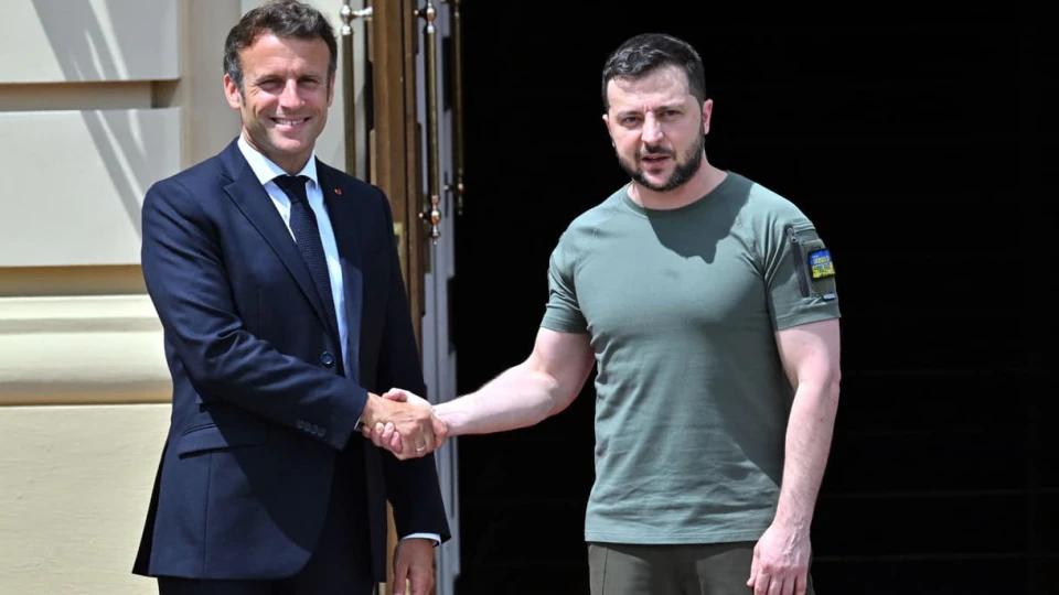 президент України Володимир Зеленський і президент Франції Еммануель Макрон