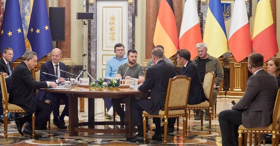 Зустріч Зеленського з лідерами Німеччини, Франції, Італії та Румунії