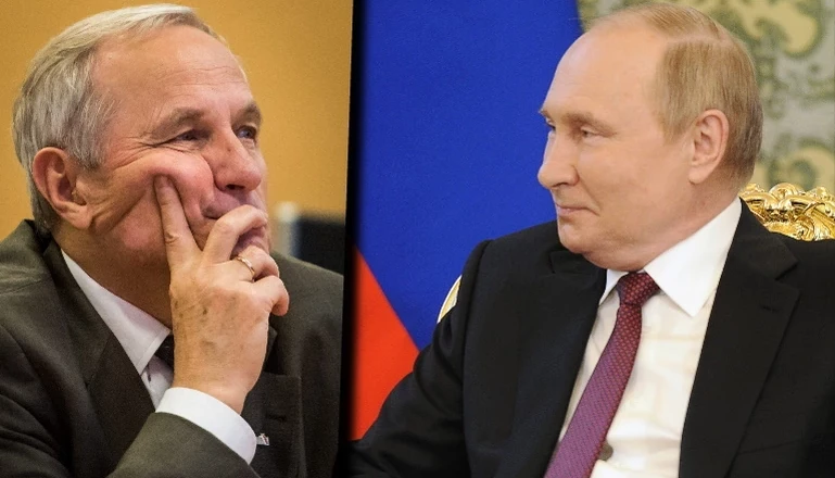 Станіслав Козєй і Володимир Путін