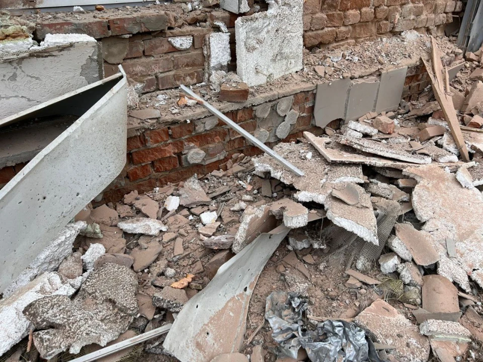 На фото: наслідки обстрілу Краснопільської громади Сумської області