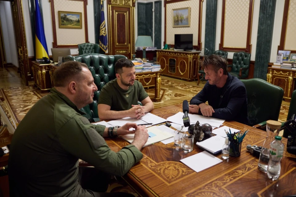 Шон Пенн та Володимир Зеленський