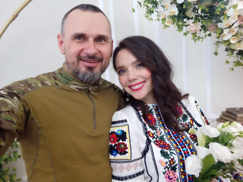 Олег Сенцов і його дружина