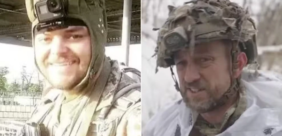 Ейден Аслін (зліва) і Шон Піннер (справа), полонені бойовиками "ЛДНР"