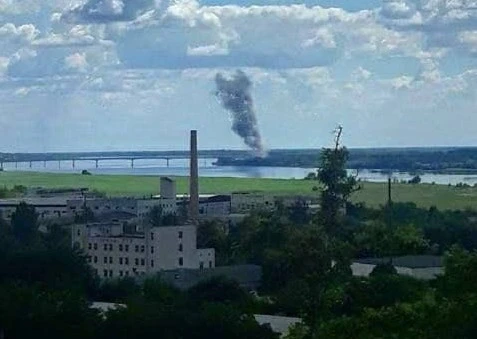 Обстріл Антонівського мосту на Херсонщині