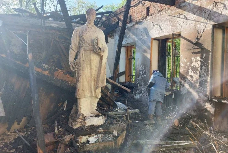 Зруйнований музей Григорія Сковороди