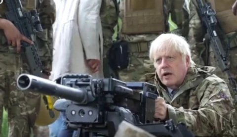 Борис Джонсон з українськими військовими