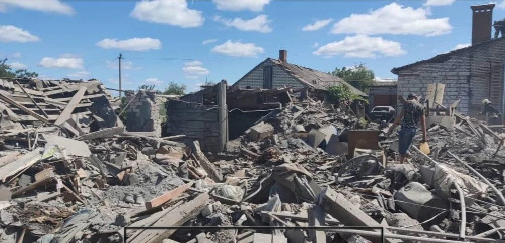 Руйнування внаслідок падіння БПЛА 