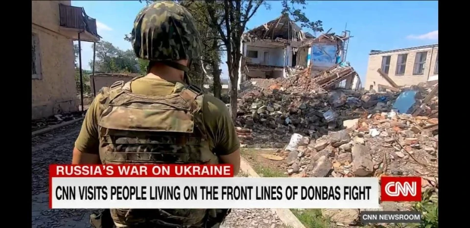 львівські тероборонівці з журналістами телеканалу CNN відвідали прифронтовий Сіверськ