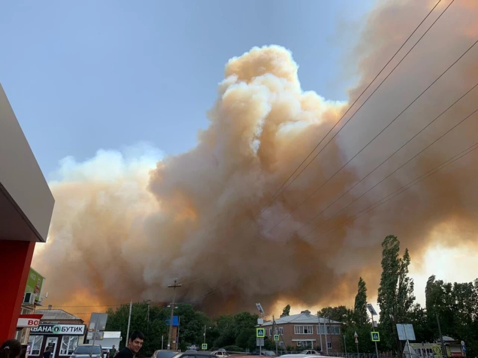 Пожежа в Ростовській області РФ
