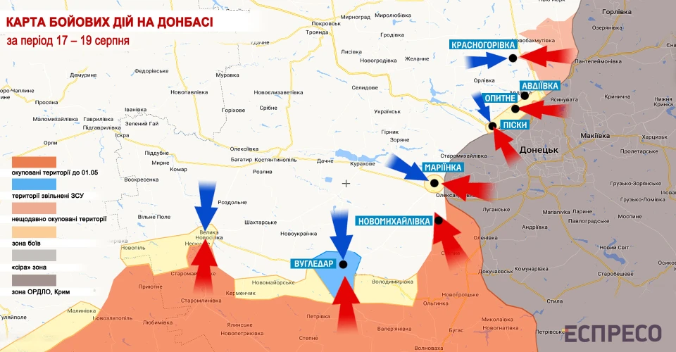 карта бойових дій