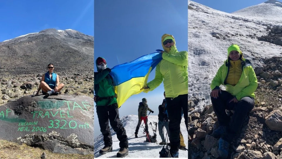 прапор України на Арараті
