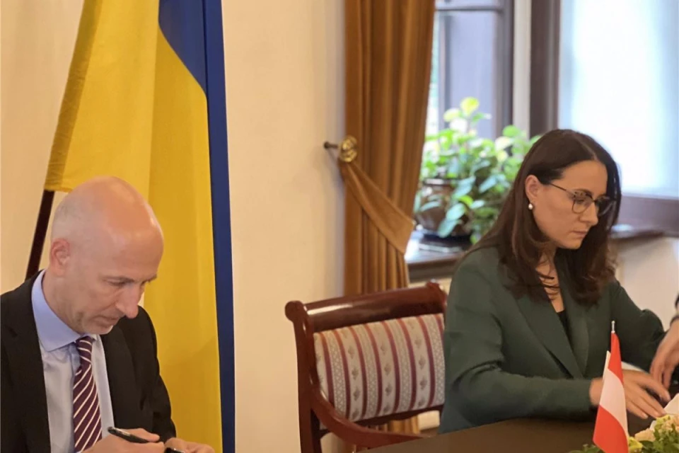 Міністерка економіки Юлія Свириденко та Федеральний міністр праці та економіки Республіки Австрія Мартін Кохер