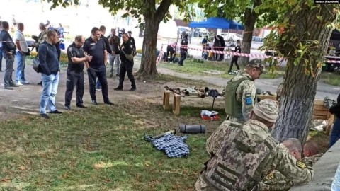 Вибух на виставці у Чернігові