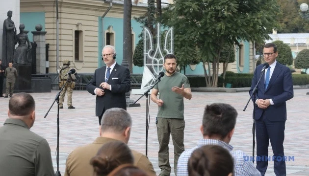 Пресконференція Зеленського, Левітса та Моравецького
