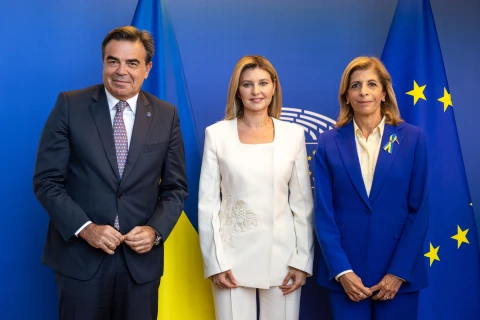Олена Зеленська на зустрічі з представниками Євросоюзу