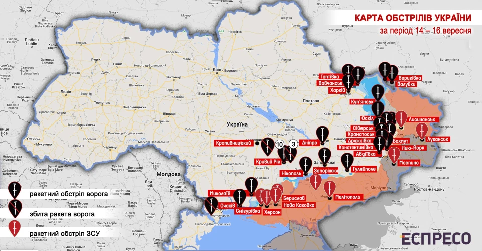 карта бойових дій