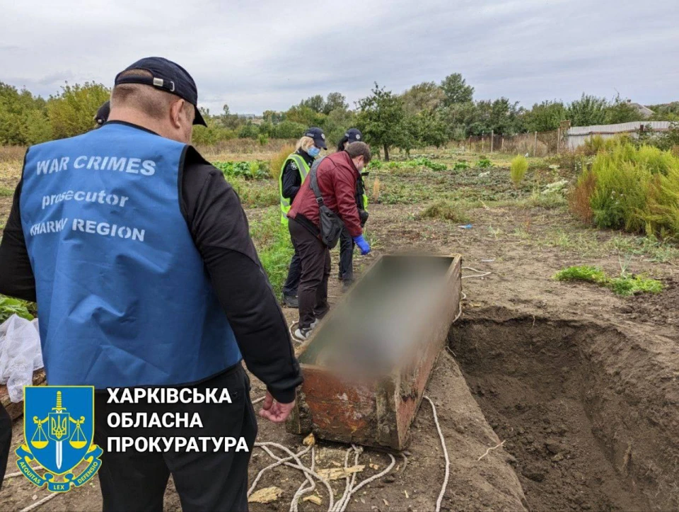 Ексгумація тіла чоловіка, вбитого росіянином