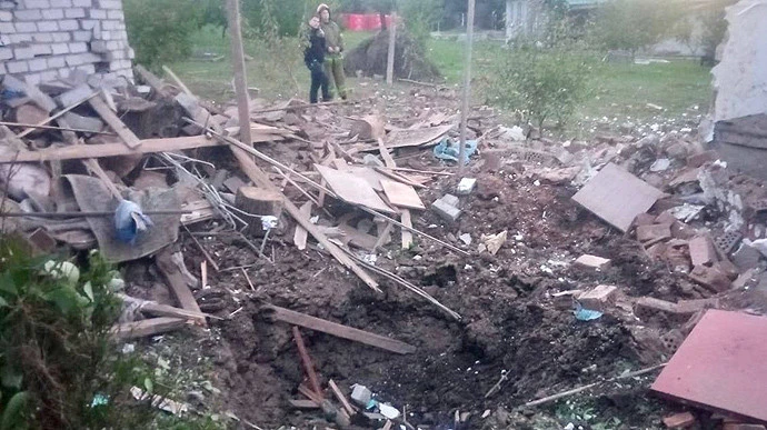 Іранський дрон-камікадзе, збитий ППО, впав на подвір'я