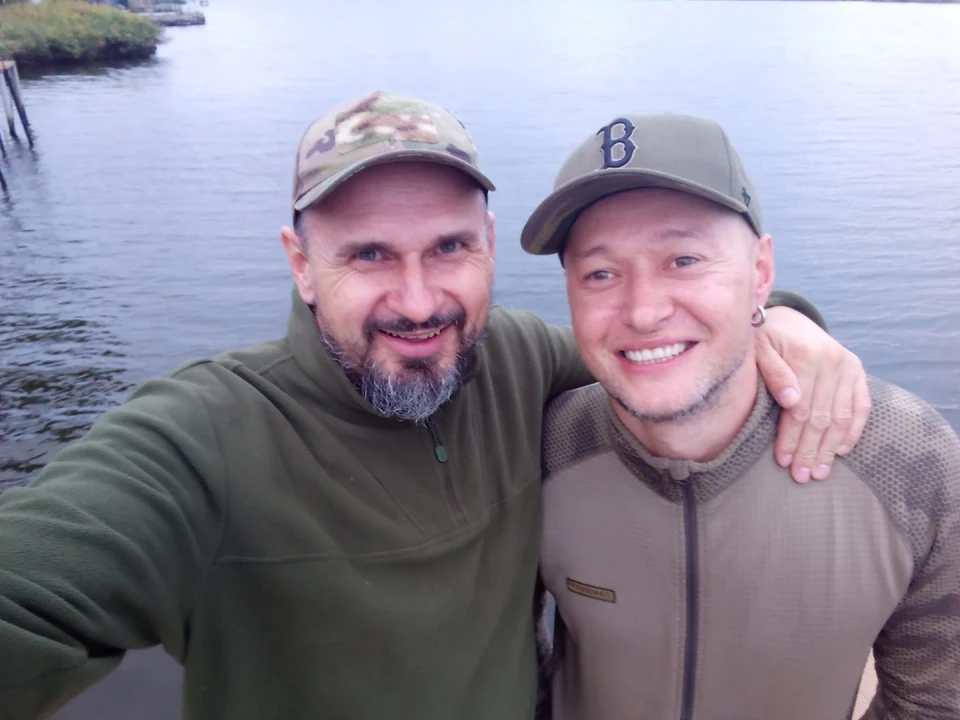 На фото: Олег Сенцов та Андрій Хливнюк