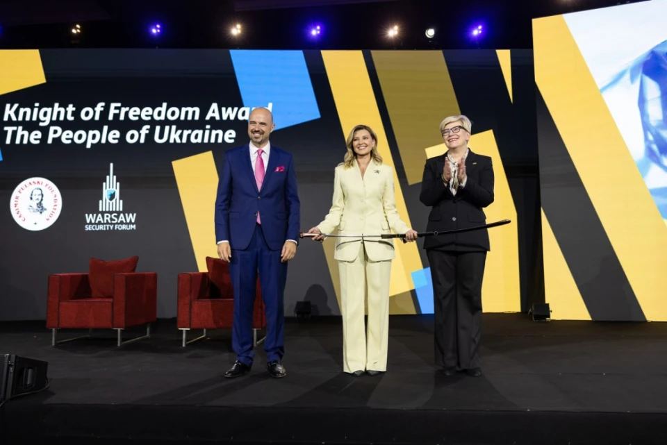 Народу України вручили польську Премію лицаря свободи