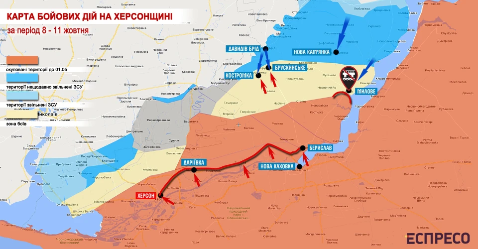 карта війні в Україні