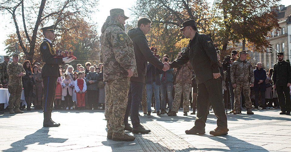 Нагородження відзнаками у Львові до Дня захисників та захисниць
