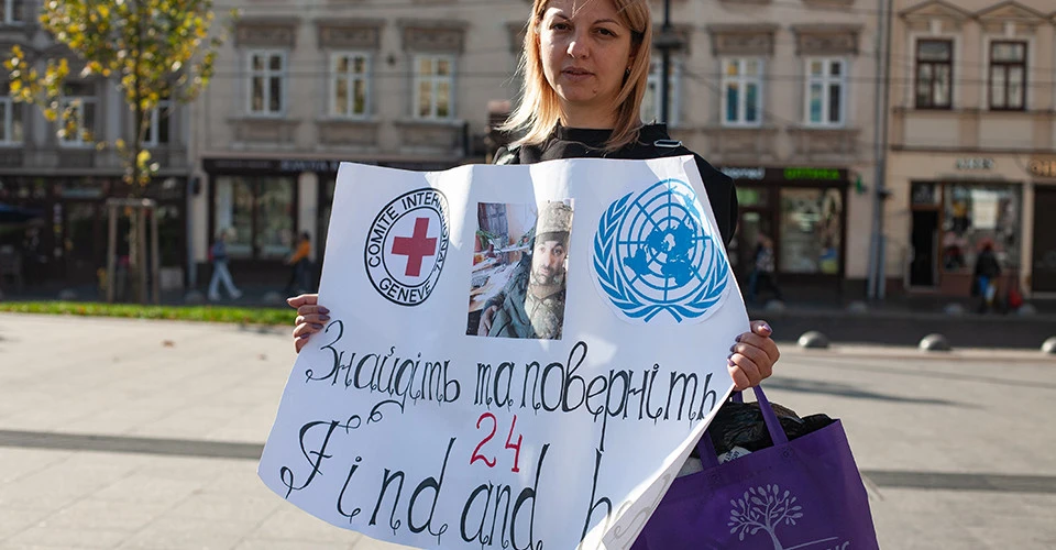 акція рідних полонених бійців 24-ї бригади
