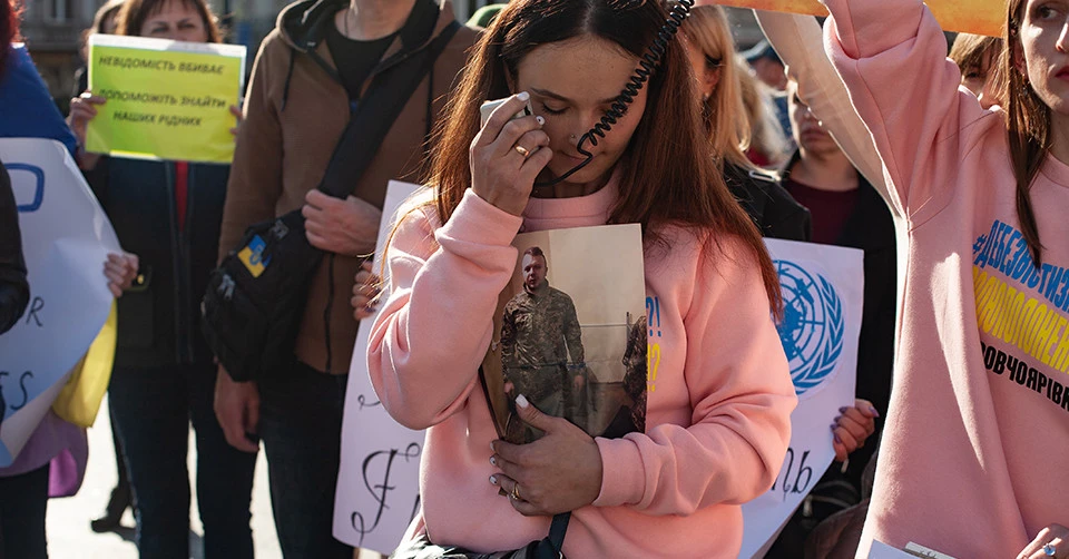 акція рідних полонених бійців 24-ї бригади
