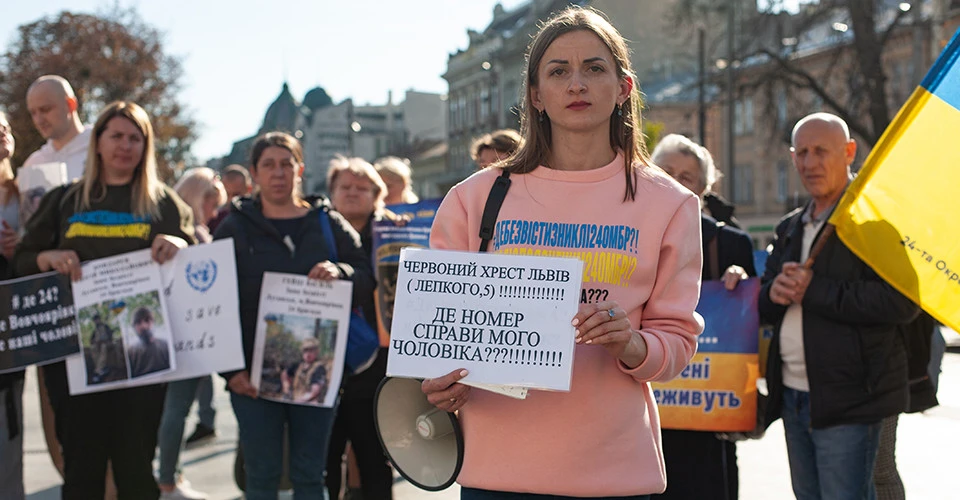 Марта Матвіїв, дружина зниклого бійця 24-ї ОМБр