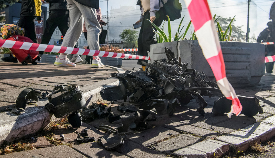 дрон Shahed-136, атака росії по Києву 17 жовтня