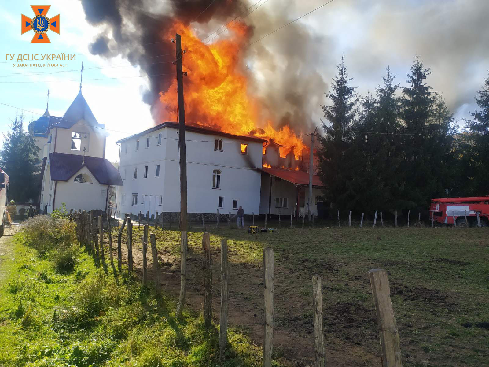 пожежа у монастирі