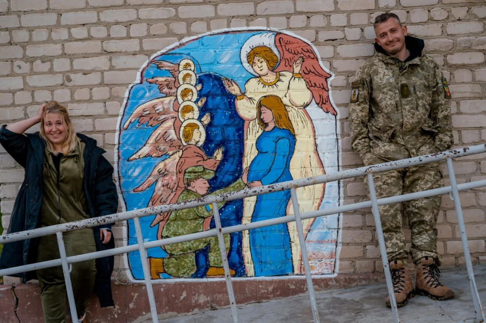 На фото: мурал на Харківщині