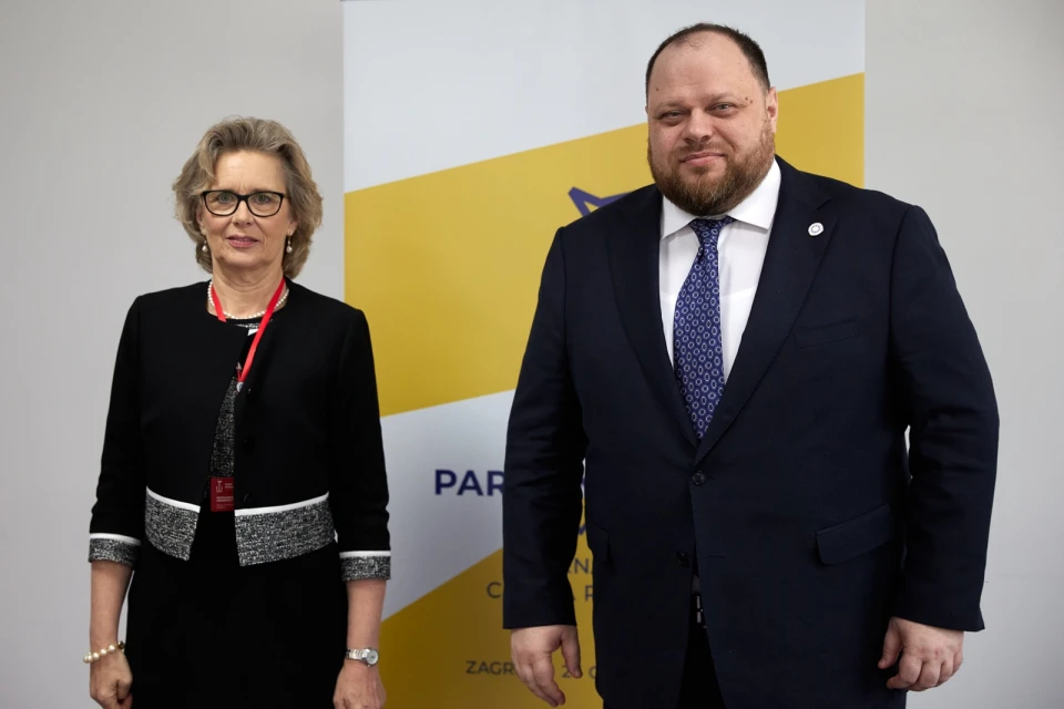 Руслан Стефанчук з Маргаретою Седерфельт