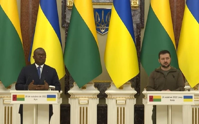 Президент Гвінеї-Бісау Умару Сісоку Ембало та Зеленський