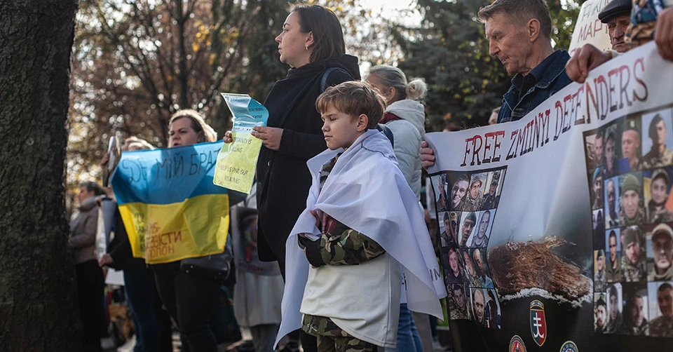 мітинг родин зниклих безвісти та полонени воїнів