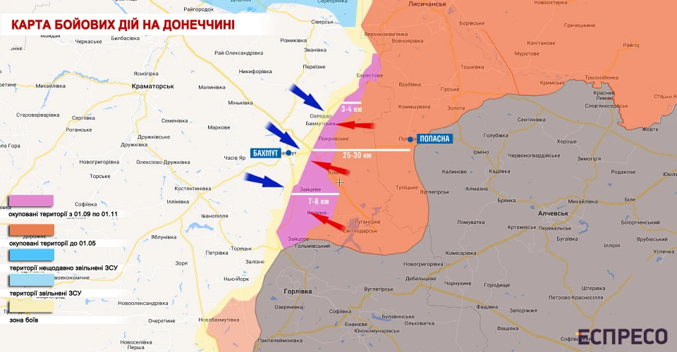карта бойових дій