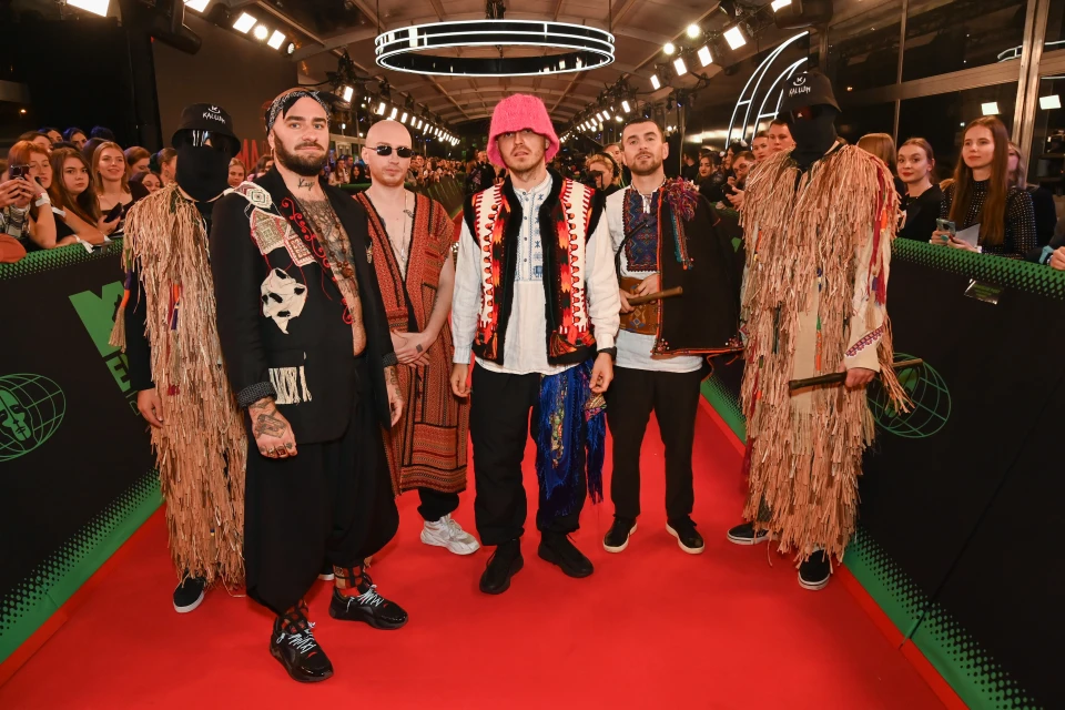 На фото: Kalush Orchestra на MTV Europe Music Awards 2022