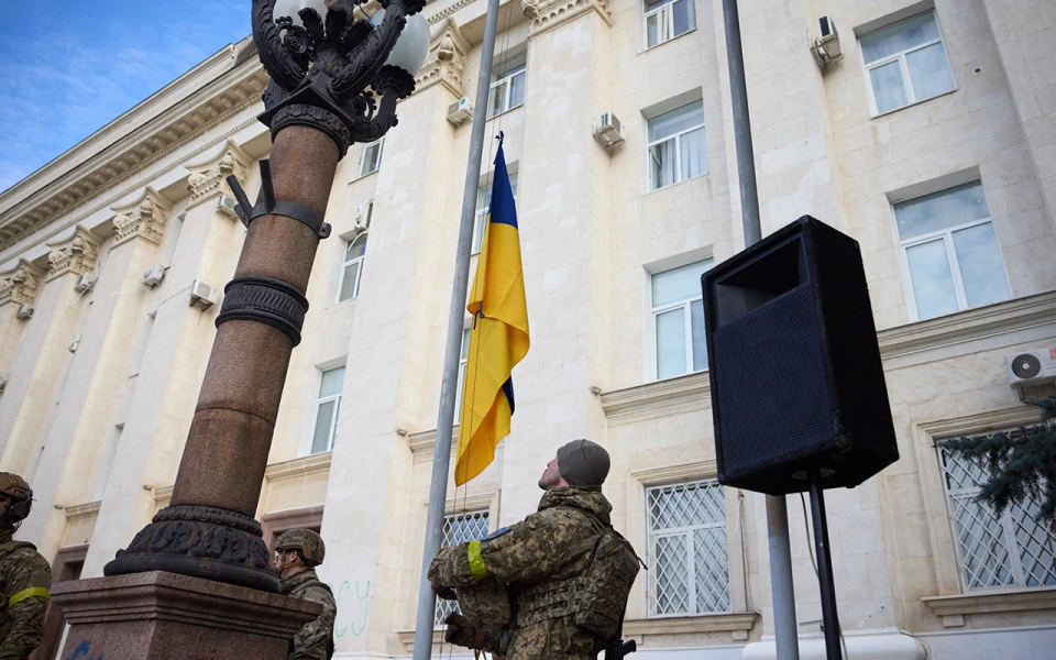 Звільнений Херсон, Зеленський