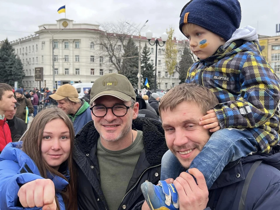 На фото: Арсен Мірзоян у Херсоні