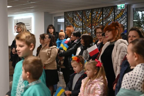 Центр для біженців під Варшавою