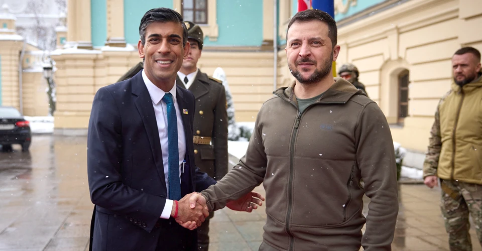Ріші Сунак та Володимир Зеленський