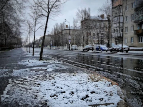 погода мокрий сніг зима
