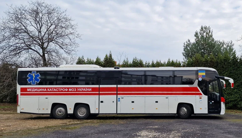 один із шести медавтобусів від Норвегії Україні