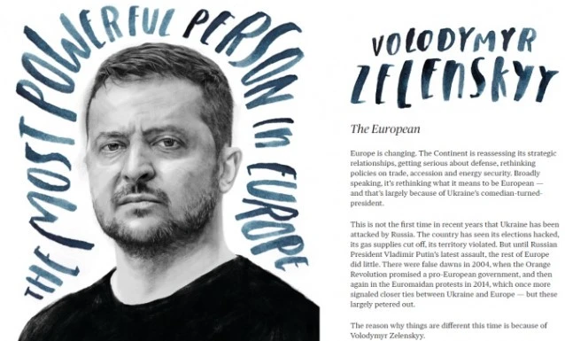 Зеленський став найвпливовішою людиною Європи