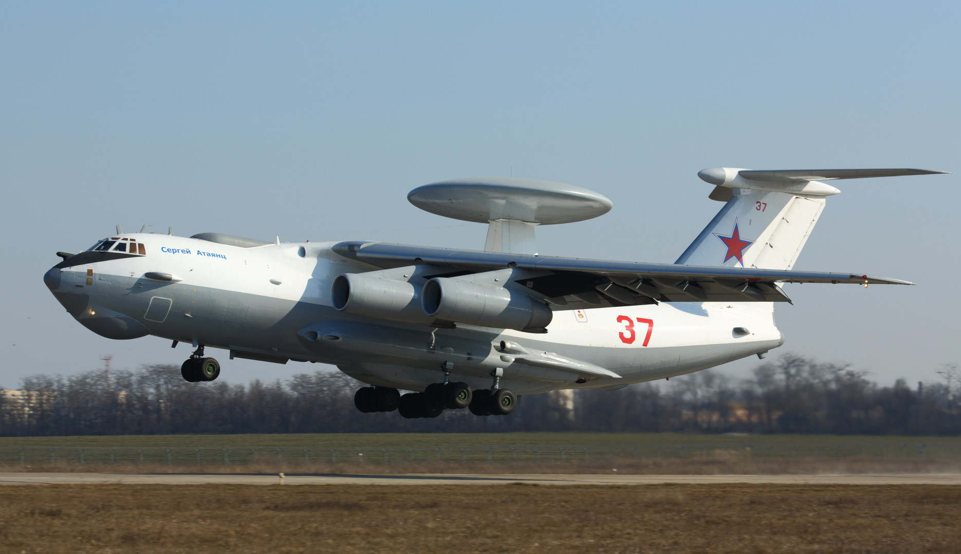 Russian A-50U radar aircraft used to adjust missile strikes is spotted ...