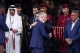 Емманюель Макрон та Дідьє Дешам (на передньому плані)